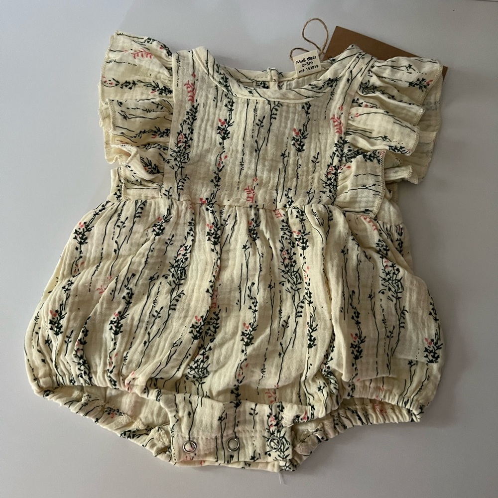 Muslin spring romper short sleeve jumper milana